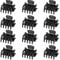 Lot de 12 pinces à cheveux noires de 3,1 cm de taille moyenne pour femmes et filles