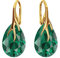 Ohrringe Silber 925 Hängend - Vergoldete Ohrringe Hängend mit Kristallen - Wählen Sie Schmuck für Sie - Wetten Sie Auf Silber Ohrringe Damen in Form eines Tropfes (Emerald)