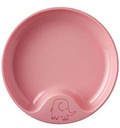 Mepal – Selber Essen lernen – Kinderlernteller – Kleinkind Lernteller – Kindergeschirr – Spülmaschinengeeignet & BPA frei – Deep pink