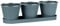 Smart Garden Products 6030302 Windowsill Herb Pots Metal, Slate Grey, One