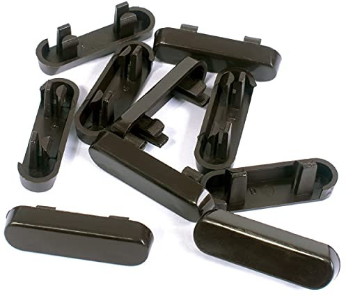 JCP 10 tapas de drenaje de ventana marrones para ventanas de UPVC