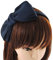 axy Haarreif mit große Schleife 14 cm x 7 cm - Wunderschön Damen Stirnband Haarschmuck Haarreifen HRS3 (Schwarzblau)