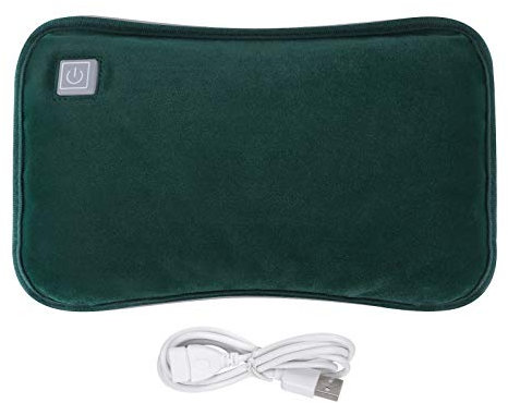 USB Electric Hand Warmer Pouch Portable Graphene Handwarmers Bag with 3 Heat Modes Soft Plush Hand Muffs Graphene Heated Gloves for Women Men Indoor Outdoor Hunting Camping (Power Bank Not Included)
