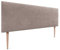 DHOME Tête de Lit AQUALINE en Similicuir ou Tissu - Lisse et Tapissée pour Lit de Luxe (Tissu Terre 160cm avec Pieds pour Lits 150/160)