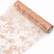 Tischläufer 29 cm x 5 m Polyester Tischband Funkelndes metallisches Roségold Dünn Mesh-Tischläufer Tischdekoration für Hochzeit Taufe Festival Party Geburtstag Weihnachten