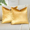 JOTOM Samt Kissenbezug Kissenhülle Sofakissen Dekokissen Kissenbezüge für Sofa Wohnzimmer Schlafzimmer 2er Set 60x60 cm Golden