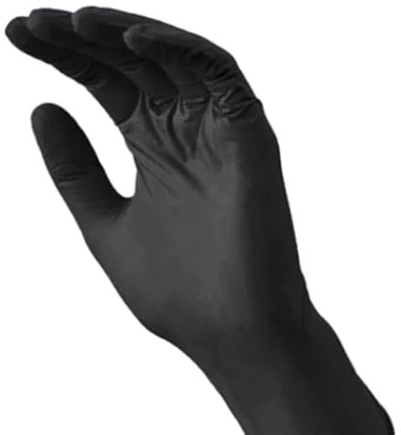 Nitril-Handschuhe, LAVABIS, puderfrei, unsteril, / 100 Stück Variante schwarz, Ausführung XXL