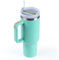 XSUPER 40oz Tumbler with Handle and Straw Lid, Stainless Steel Vacuum Insulated Travel Mug Water Bottle Cup for Water, Iced Tea or Coffee, Smoothie and More (Eucalyptus)