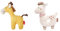 SIGIKID 41170 Rassel Giraffe Red Stars Mädchen und Jungen Babyspielzeug empfohlen ab Geburt gelb & Fehn Baby Ring Greifling Lama - Kuscheltier Babyspielzeug mit Rassel