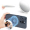 Konvexer Spiegel Magnetspiegel, Kompatibel mit Magsafe-Produkten, φ56 mm, nur 5 mm Dick, Schlankes und Leichtes Design für Vlogging, Live-Streaming und Fotoshootings, Weißer Handy Selfie Spiegel