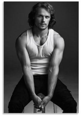 OqcEha Sam Heughan Vintage-Poster, Kunstdruck, Wandfoto, Farbe, hängendes Bild, Familie, Schlafzimmer, Dekoration, Geschenk, 20 x 30 cm