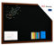 ALLboards Kreidetafel mit lackiertem Holzrahmen 150x100cm, Schwarz, Schreibtafel, Kreide + Zubehör-Set, Schreibtafel zum Aufhängen, Tafel schwarz, Tafel gastronomie, Wand Tafel Holz