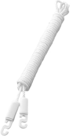 OFFSCH Ligne De Vêtements Antidérapante Extérieure Corde à Linge Polyvalente Résistante Au Vent pour Balcon Et Camping Couleur Blanche