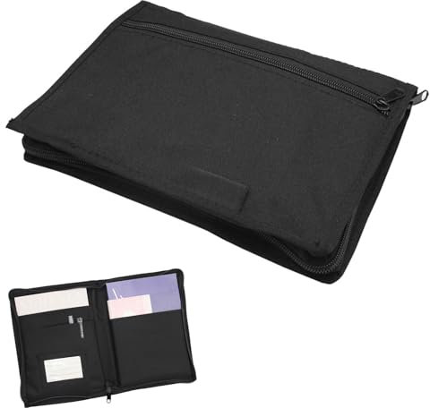 Boutihao Organiseur de Boîte à Gants de Voiture, Étui de Rangement de Boîte à Gants de Voiture en Tissu Oxford, Pochettes de Porte-Documents de Voitures, pour Cartes Licences Accessoires de Voiture