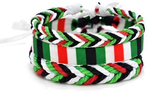 BLPRKOT 3 Piezas Palestina Pulsera Palestina Pulsera de silicona libre Pulsera de motivación deportiva con bandera palestina de Gaza