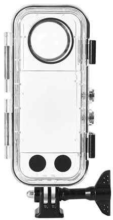 HoneTeek Dive Case for Insta360 X3, Invisible Dive Case for Insta 360 x3 Action Camera Waterproof 45m (147ft), Underwater Diving Protective Housing Cover with Bracket Mount for 360 one x3 Accessories