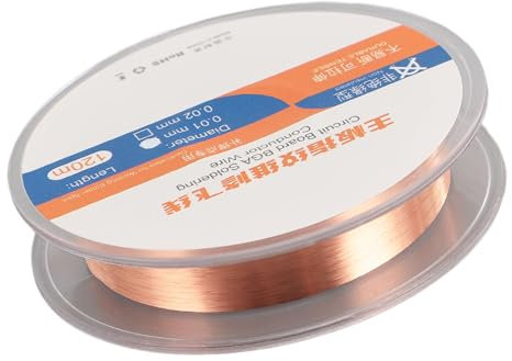 Cavo di Conduzione Chip Telefonico, Filo per Salto Impronte Digitali in Rame 120 M, Punti di Saldatura 0,1 Mm per Riparazioni di Saldatura con Punti di Saldatura BGA PCB
