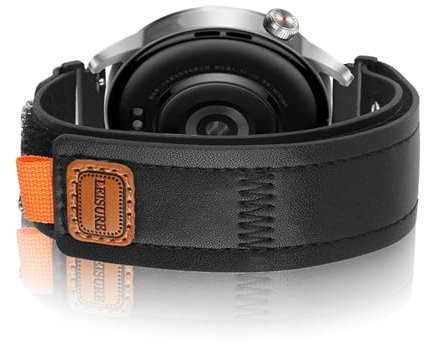 DINGK Lederarmband Kompatibel mit CMF Watch Pro 2 Armband Klassische Leder Langlebig Ersatzband für CMF Watch Pro 2 Outdoor Sport Verschleißfest Lederarmband für CMF Watch Pro 2 Armband (2)