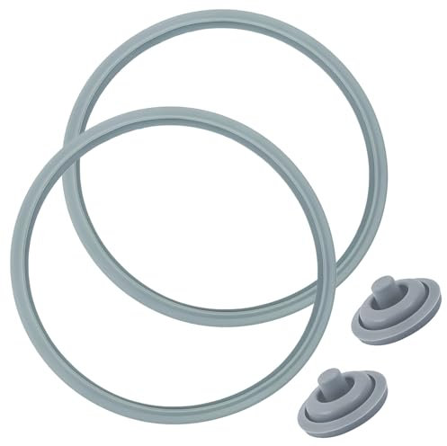 DYMHQ 2 Pezzi Dell'O-Ring in Silicone per Pentola a Pressione, Anello di Ricambio per Pentola con 2 Segnale di Cottura Sigillo, Guarnizione Pentola a Pressione per Silit WMF Fissler