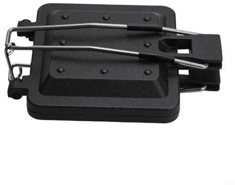zeroupshop Tostapane portatile pieghevole per sandwich grill con piatti piatti antiaderenti Tostapane piccolo panini Press o picnic, viaggi in campeggio e avventure all'aperto