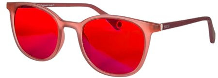 SHINU Damenbrille Gaming-Brille Blaulichtfilter Computerbrille rote Linse für besseren Schlaf SH040 (C3, rote Linse)