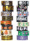 PAIVSUN 16 Rollen Washi Tape Halloween Set, Goldfolie Dekorative Masking Tape Selbstklebendes Klebeband für Halloween Handwerk DIY Scrapbooking Geschenk Dekorationen