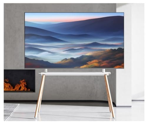 Universal TV Stand Universal TV Stand 32 To 75 Inch LED LCD Screen Studio TV Display Stand Height Adjustable TV Stand with 4 Legs (Black) (White 32)