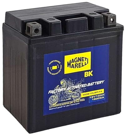 Batteria 12V 10AH Sigillata Pronta all’uso YB10L-BP Compatibile con BEVERLY VESPA GTS GILERA RUNNER