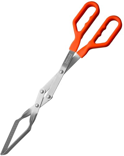 Shark BBQ Tongs: Pitmaster Heavy Duty Stainless Steel Outdoor Grill Tongs