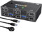 Displayport KVM Switch 2 PC 2 Monitore 8K@30Hz 4K@144Hz,MLEEDA Dual Monitor KVM Switch mit 4 USB3.0 Port für 2 PC teilen 2 Monitor und Tastatur Maus Drucker, Kabelfernbedienung,USB-Kabel Inbegriffen