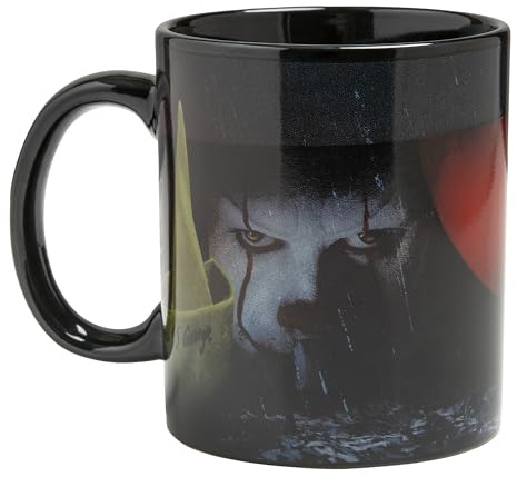 Paladone IT Pennywise the Clown - Tazza in ceramica XL, con licenza ufficiale, per caffè, tè e cioccolata calda, merchandising horror per ragazzi e adulti