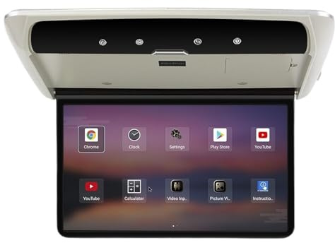 Auto-Monitor Multimedia-Video-Player 4 + 64 GB 1080P Decken-TV-Dachmontage-Display for SUV RV Wohnmobil(3-32G Gray)