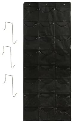 Osmond Felt Cap Holder Organizer for Baseball Hats over the Door Storage Rack 24Pockets Multi-Function LargeCapacity Wall Bag,B