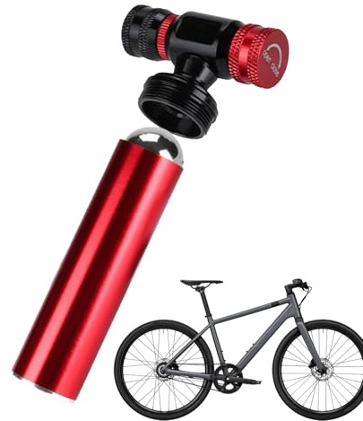 Bkljkf Reifenfüller für Fahrräder, tragbar, mit Kartusche, für Radfahren, schnelles Auffüllen | Aufblaspumpe für Notfälle, Reisen, Übungen, Rennen, Abenteuer, Outdoor, Scooter, Sport, Straße