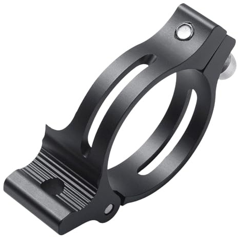 RCGOFOLLOW Aluminium Alloy Bicycle Front Derailleur Clamp Clip Braze On Adjustable Performance Easy Installation Cycling Accessory Aluminium Alloy Bicycle Front Derailleur Adapter