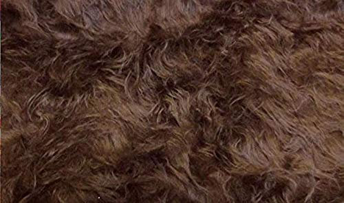 Fabrics-City DKLBRAUN Teddy LANGHAAR Fell Stoff Fellimitat Stoffe, 3142