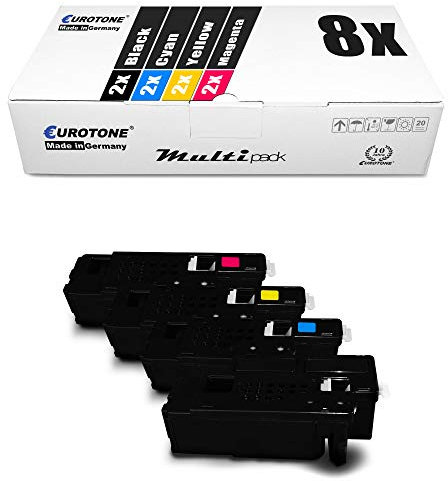8X Eurotone Toner für Xerox Workcentre 6025 6027 wie 106R02756 - 106R02759 Set