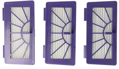 vhbw 3X HEPA Filter kompatibel mit Vorwerk Kobold VR100 & Neato XV-11, XV-12, XV-15, XV-21, XV-25, XV Essential Staubsauger