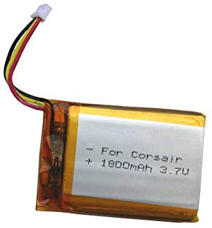 3,7 V 1800 mAh Akku-Ersatz für Corsair HS70, HS75 XB, Void Pro RGB-Headset, HyperX Cloud III/Cloud II-Headset