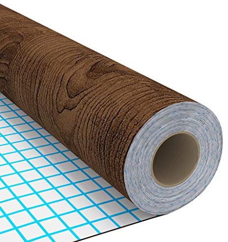 Festnight 2 pz Pellicole Autoadesive per Porte 210x90 cm Carta da Parati Adesiva PVC Impermeabile Pellicola Adesiva per Mobili Colore Legno Scuro/Rovere Chiaro/Rovere Moro