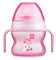 MAM Vaso de Aprendizaje, a partir de 4 Meses, 150ml, el Primer Vaso del Bebé, Boquilla Antiderrames Asimétrica de Silicona de Fácil Aceptación, con Asas que Brillan en la Oscuridad, Rosa, Pack 1ud