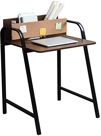 Schreibtisch RENRUIRUI- Home-Office Laptop Cork Bulletin Board Student Study Desk Schwarzer Metallrahmen Einfach Zu Montieren (Size : 60X50CM)