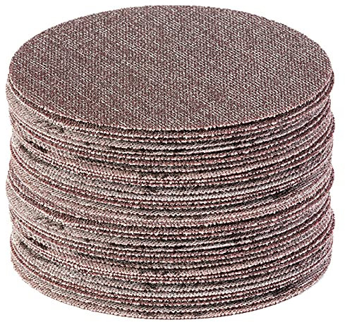 Klingspor AN 400 Schleifscheibe/Gitter Netz Klett Schleifscheiben | Ø 125 mm | ungelocht | 50 Stück | Körnung/Korn: 120 (50 Scheiben)