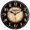 Dekorative Wanduhr mit großen arabischen Ziffern, 30,5 cm, Retro-Holz-Wanduhren für Wohnzimmer, Büro und Küche, bunte Qualität, Quarz, leise runde Wanduhr