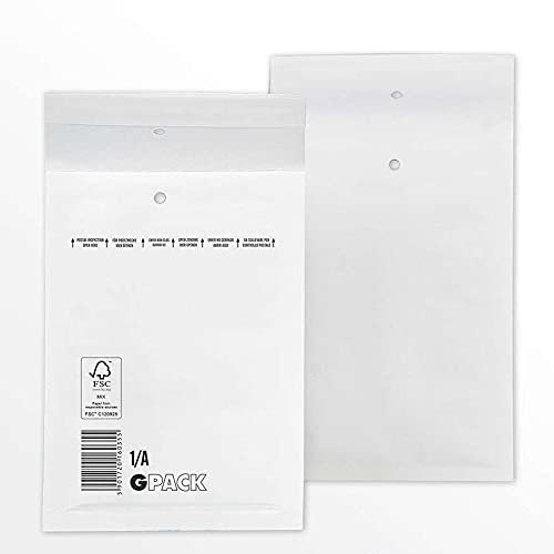 200 x Luftpolstertaschen Größe A/1 (120 x 175 mm) DIN A6 - Weiss