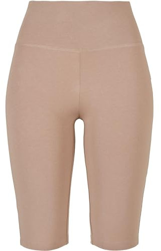Urban Classics Damen Radlerhose Ladies Organic Stretch Jersey Cycle Shorts, Farbe softtaupe, Größe S