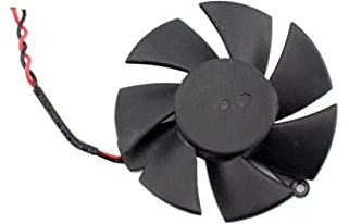 djkyu Diamètre 45mm 2pin R5 230 R7 250 R7 240 GPU VGA Ventilateur de Refroidissement des Cartes Graphiques Refroidisseur Fit for XFX R7-240/250 R5-230 Cartes vidéo Refroidissement