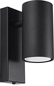 SOLLUX SL.1077 Wandleuchte UTTI schwarz Stahl 40W L: 6cm B: 10cm H: 15cm dimmbar