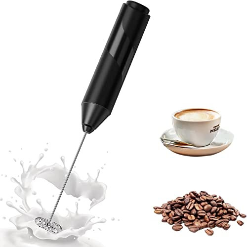 KKNE Espumador de Leche Electrico, Batidor para Café, Chocolate Caliente, Huevos.