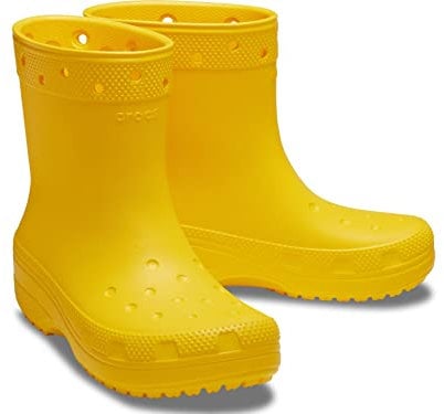 Crocs Women Classic Rain Boot Sunflower Size 5 UK Men/ 6 UK Women